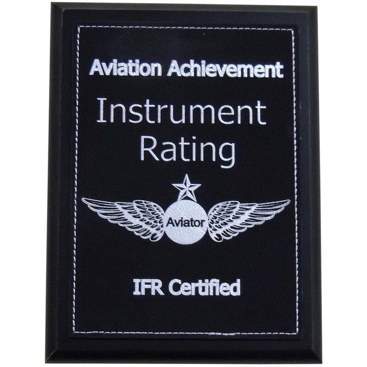 PilotMall.com Plaques Instrument Rating Aviation Achievement Plaque