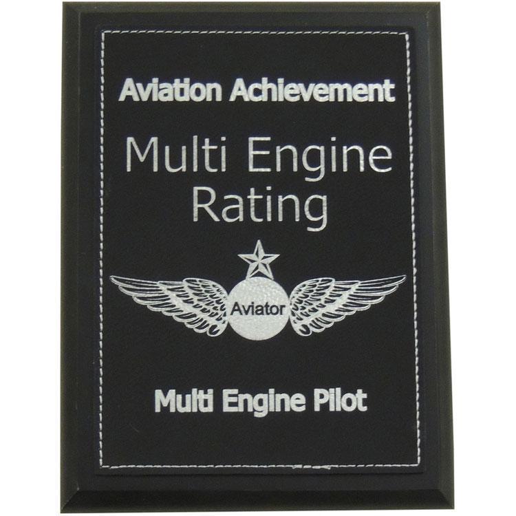 PilotMall.com Plaques Multi Engine Rating Aviation Achievement Plaque