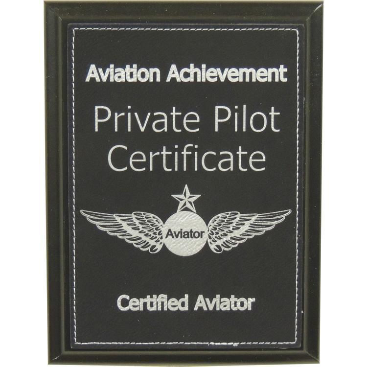 PilotMall.com Plaques Private Pilot Certificate Aviation Achievement Plaque