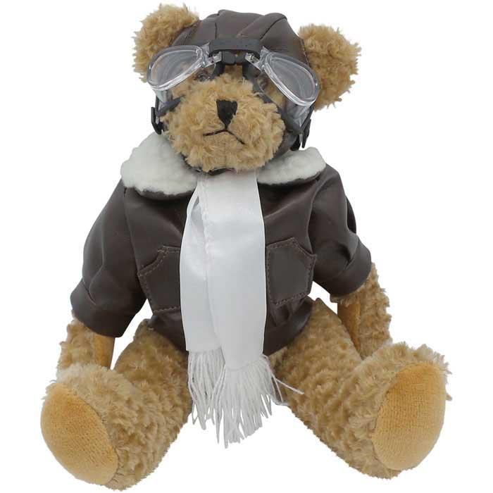 Unipak Designs Inc Plush Golden Brown Plush Pilot Bear 10"