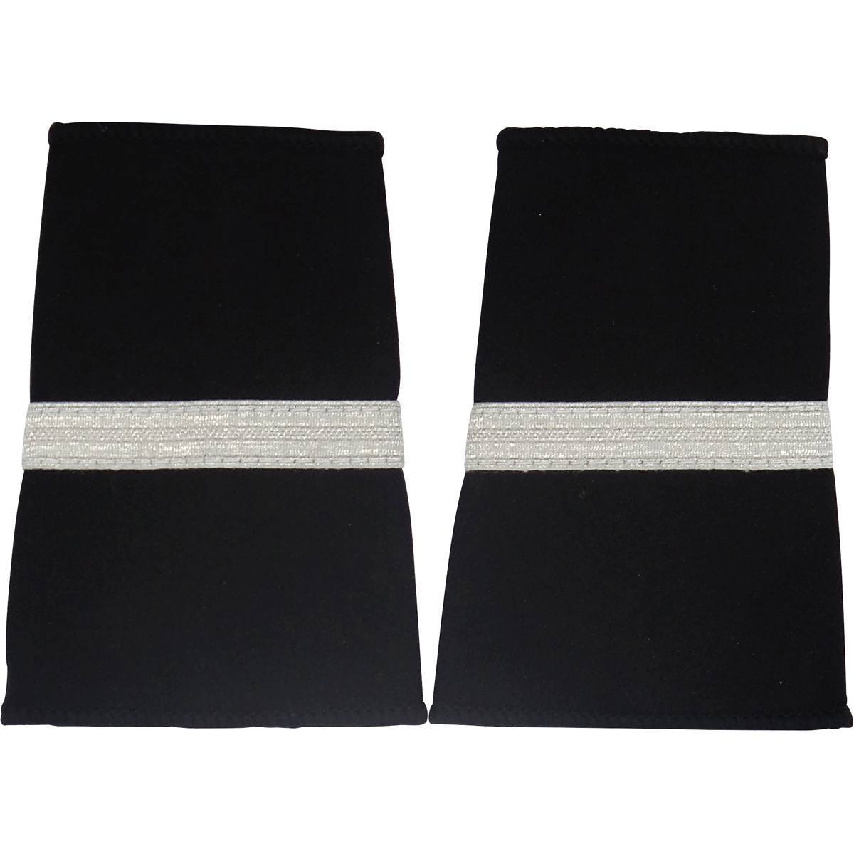 PilotMall.com Professional Pilot 1 / Silver on Black Epaulets - Traditional Shoulder Boards for Aviators