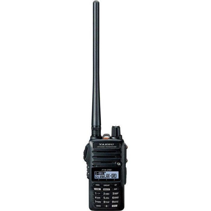 Transceptor VHF portátil de íons de lítio Yaesu FTA-250L (SOMENTE COMUNICAÇÃO)