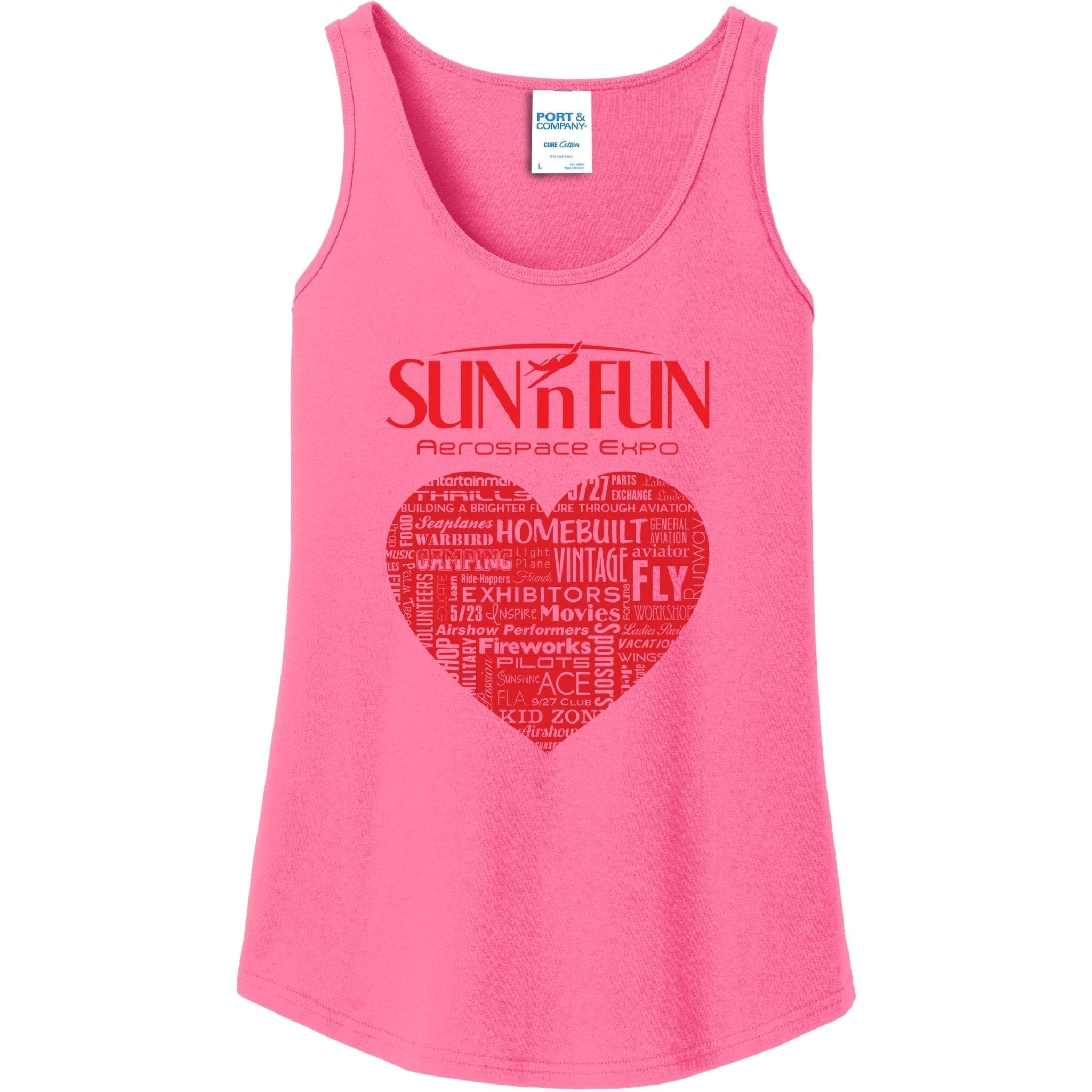 SUN 'n FUN Shirts Large / Neon Pink Aviation Love SUN 'n FUN Women's Tank Top