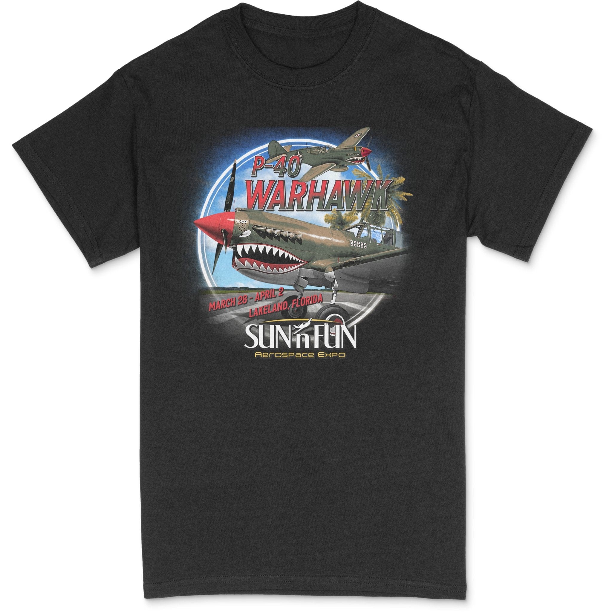 SUN 'n FUN Shirts Medium / Black P-40 Warhawk SUN 'n FUN 2023 T-Shirt