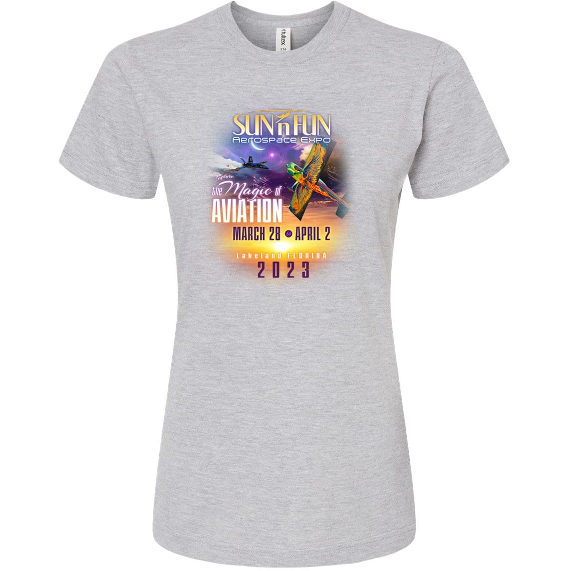 SUN 'n FUN Shirts Medium / Heather Grey The Magic of Aviation SUN 'n FUN 2023 Women's T-Shirt