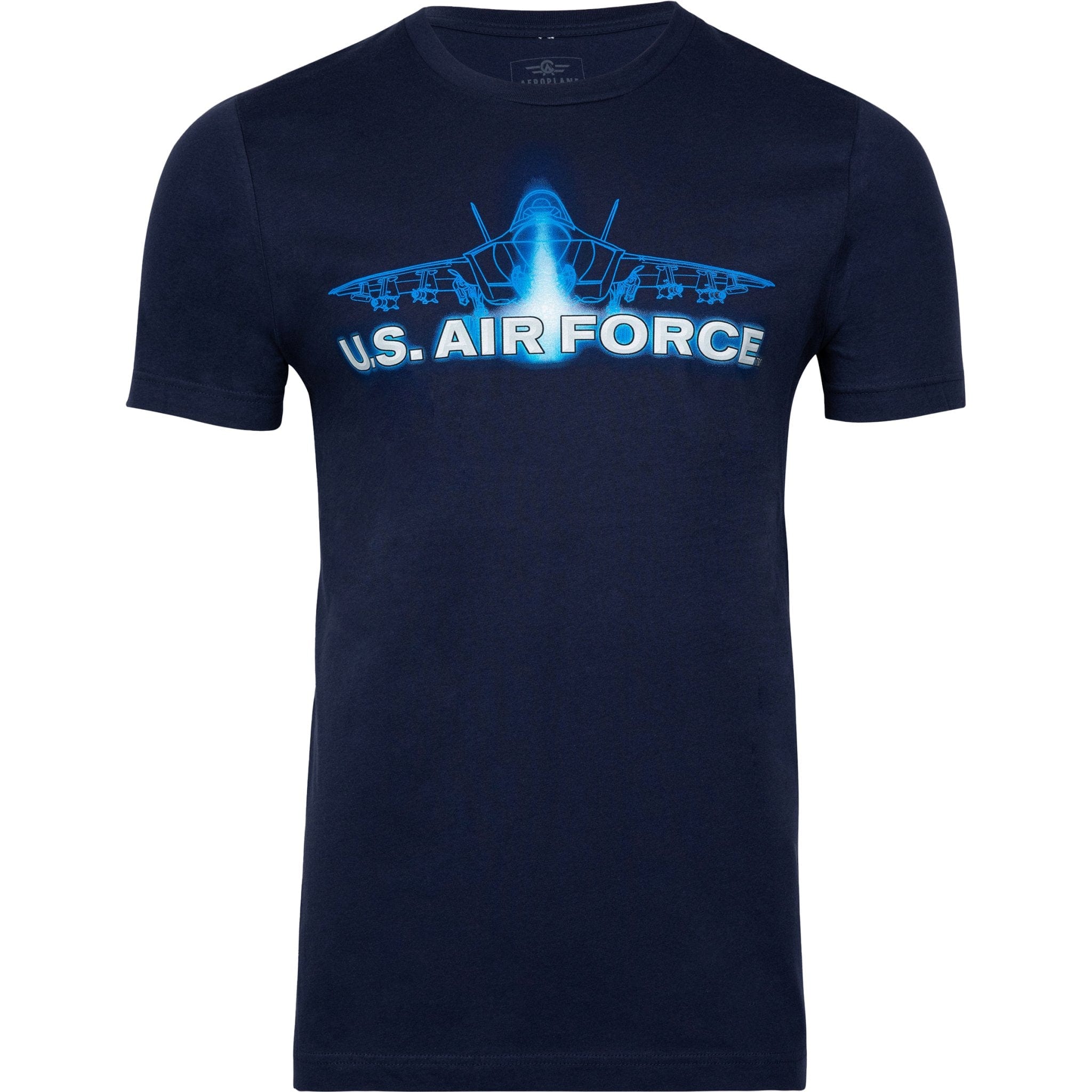 Aeroplane Apparel Company Shirts Medium / Navy U.S. Air Force F-35 Officially Licensed Aeroplane Apparel Co. Men's T-Shirt