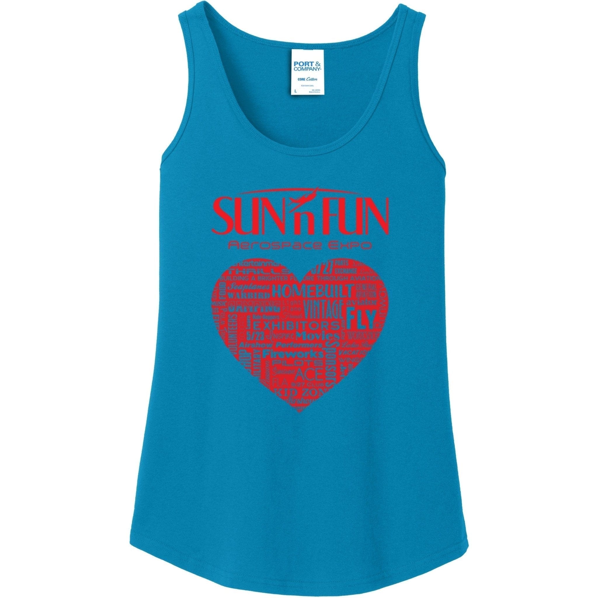 SUN 'n FUN Shirts Medium / Neon Blue Aviation Love SUN 'n FUN Women's Tank Top