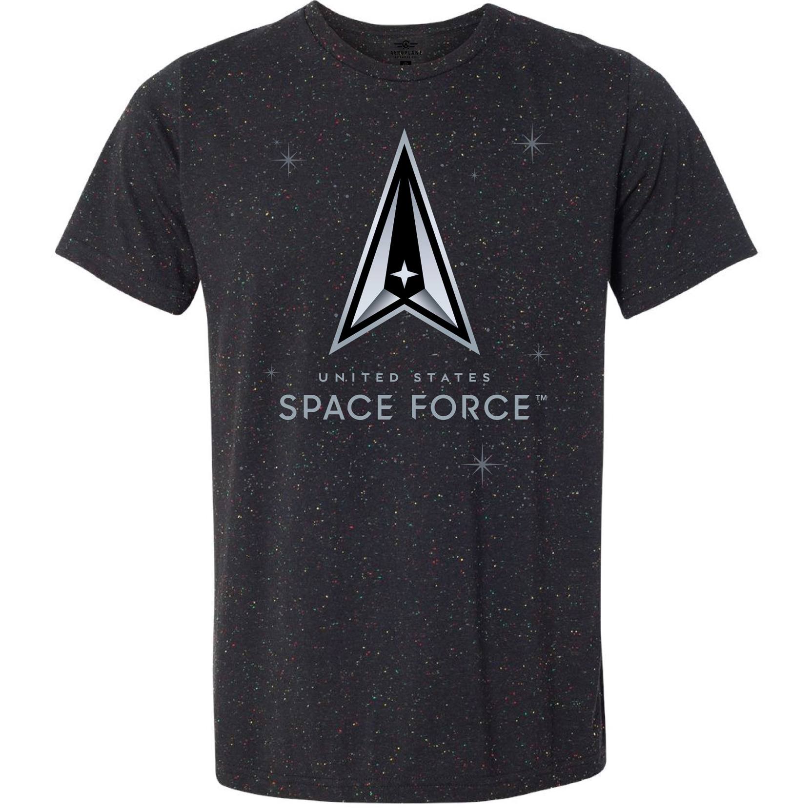 Aeroplane Apparel Company Shirts Small / Black U.S. Space Force Officially Licensed Aeroplane Apparel Co. Men's T-Shirt