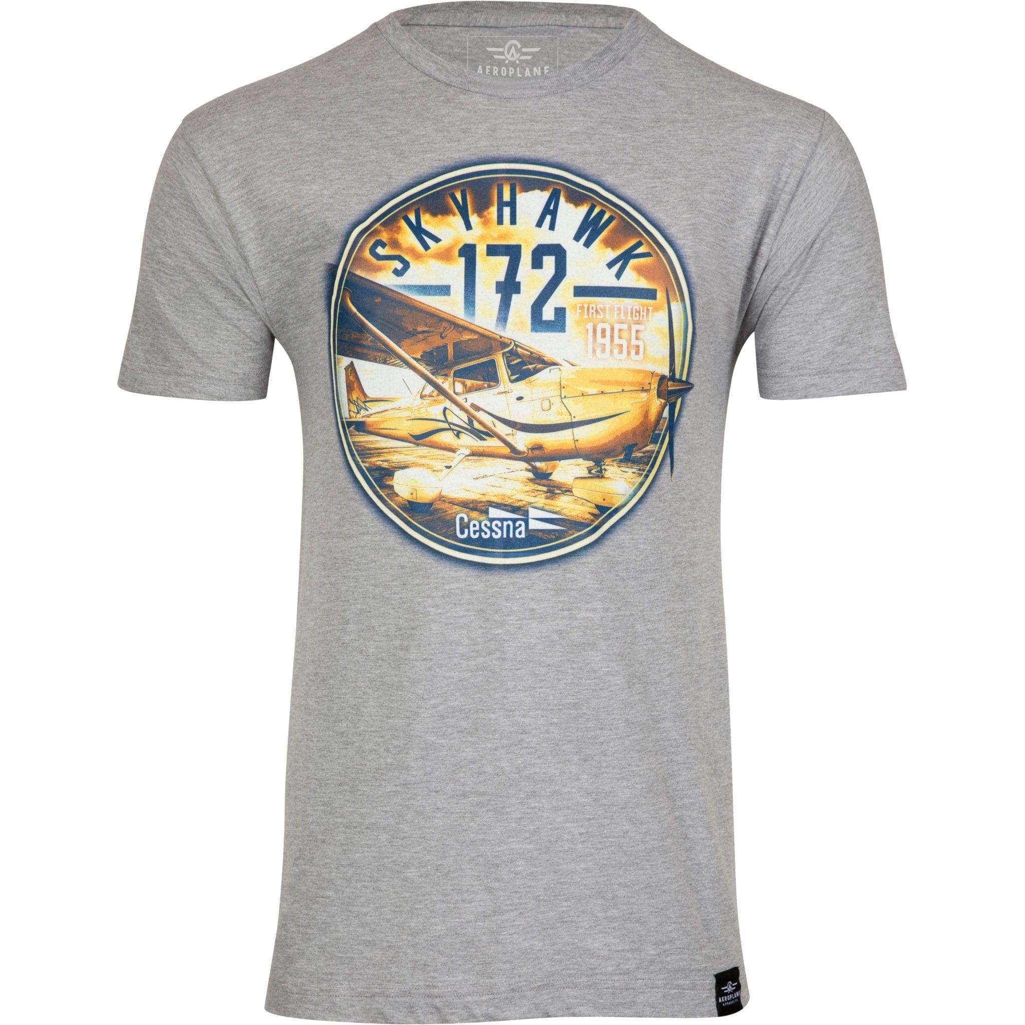 Aeroplane Apparel Company Shirts Small / Heather Grey Cessna 172 Officially Licensed T-Shirt