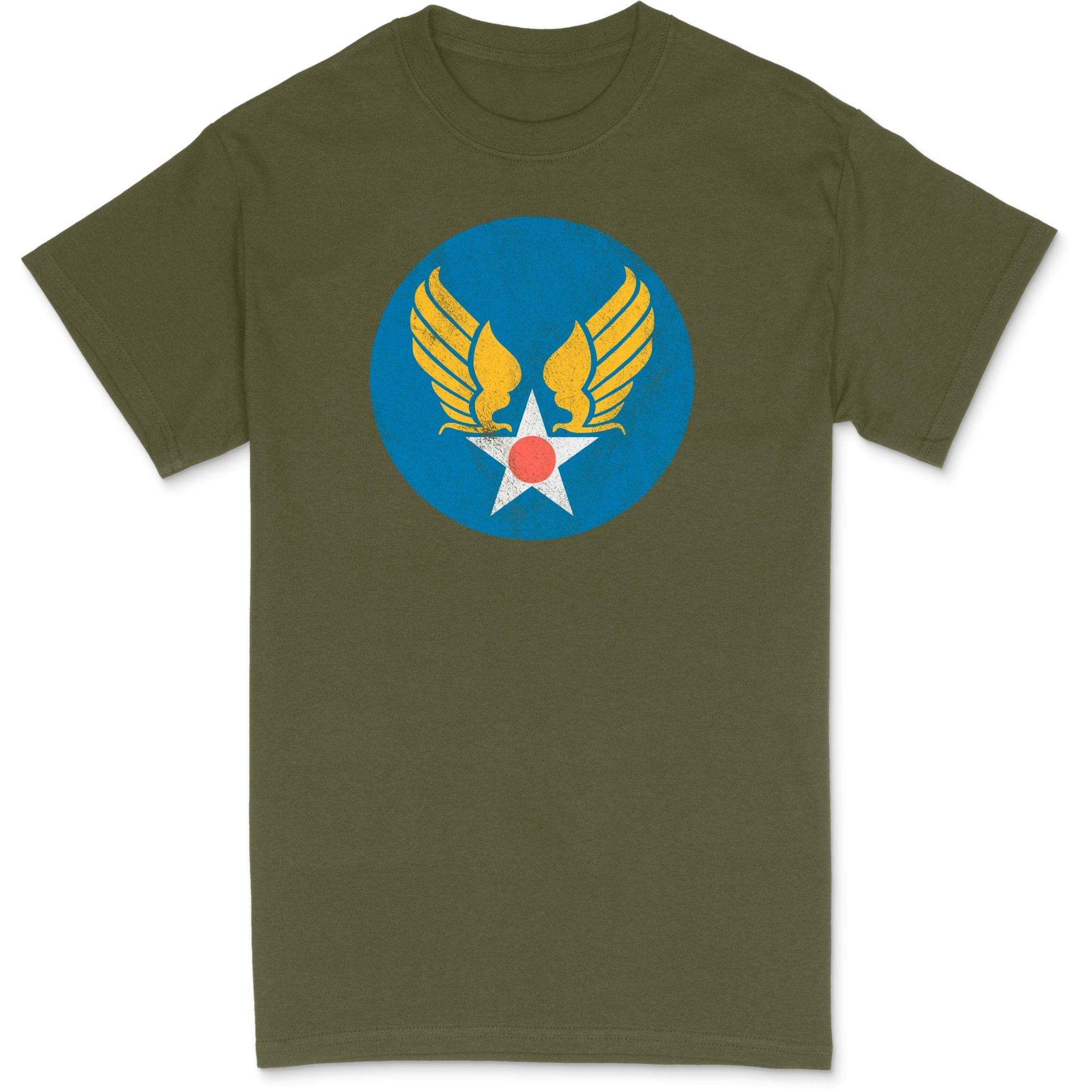 Aeroplane Apparel Company Shirts Small / Military Green United States Army Air Forces Hap Arnold Wings Men's T-Shirt