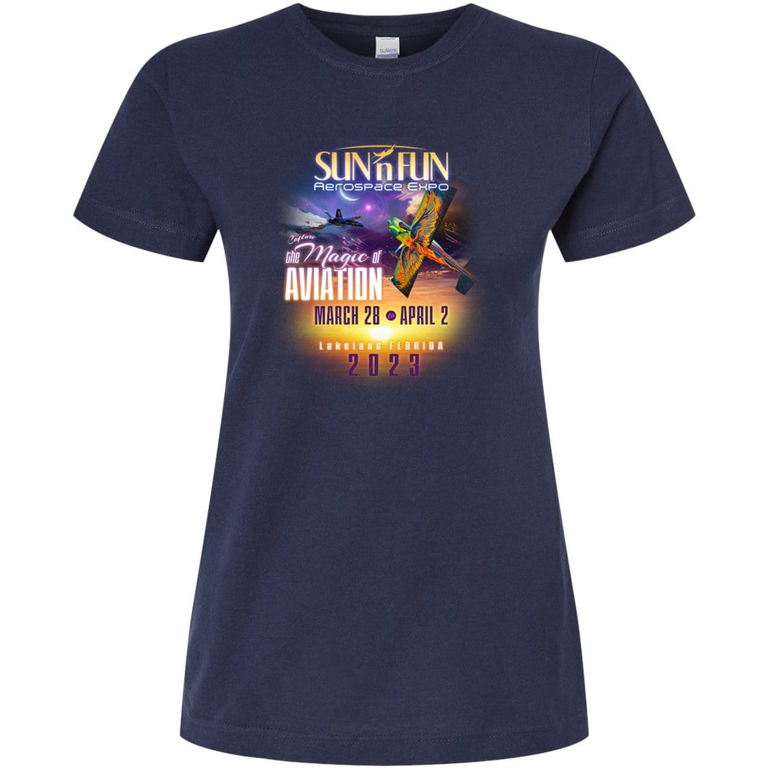 SUN 'n FUN Shirts Small / Navy The Magic of Aviation SUN 'n FUN 2023 Women's T-Shirt