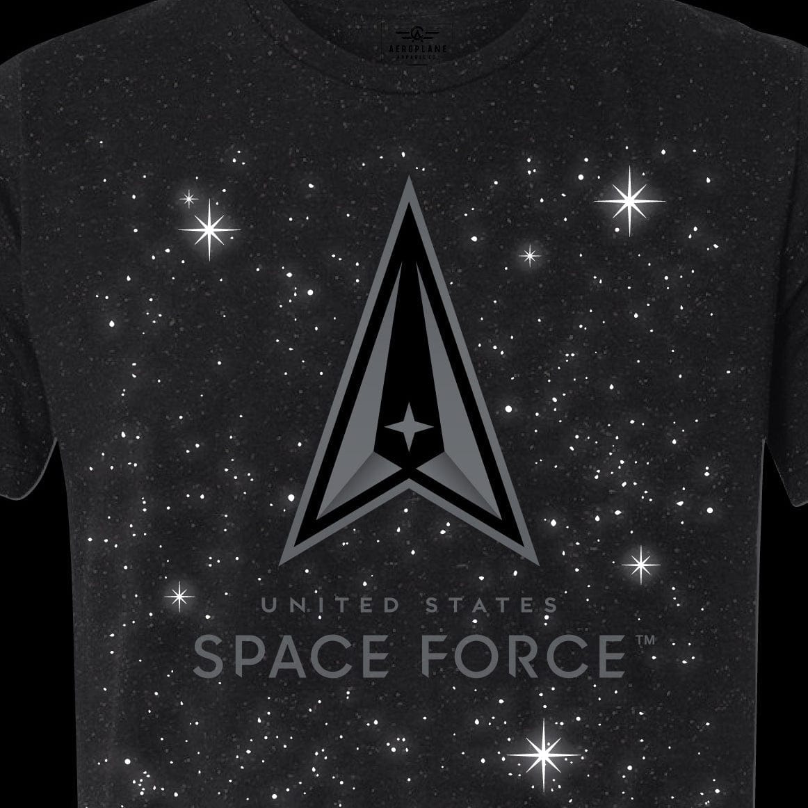 Aeroplane Apparel Company Shirts U.S. Space Force Officially Licensed Aeroplane Apparel Co. Men's T-Shirt