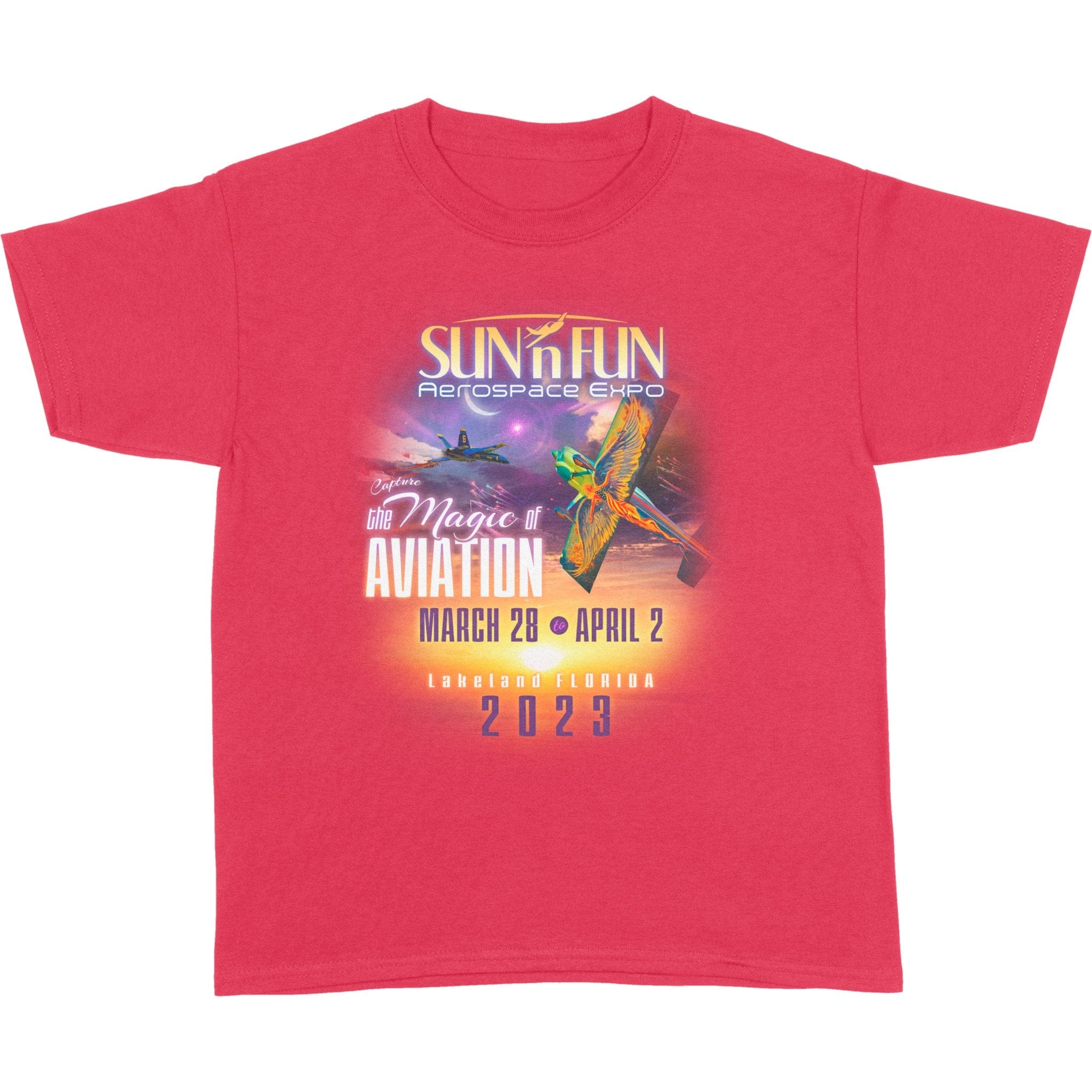 SUN 'n FUN Shirts XSmall / Red The Magic of Aviation SUN 'n FUN 2023 Youth T-Shirt