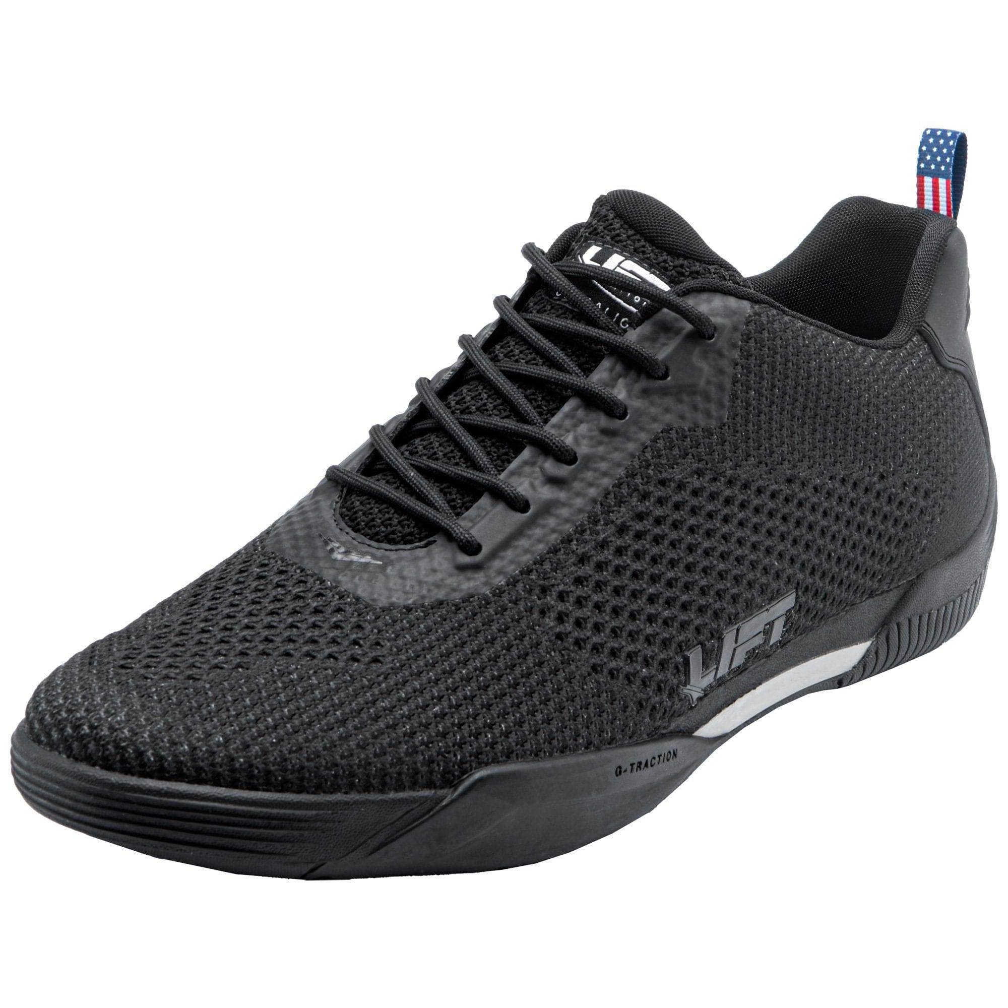 Lift Aviation Sneakers 7 Lift Aviation Air Boss Black Ultraknit (Normal Width) Pilot Shoes