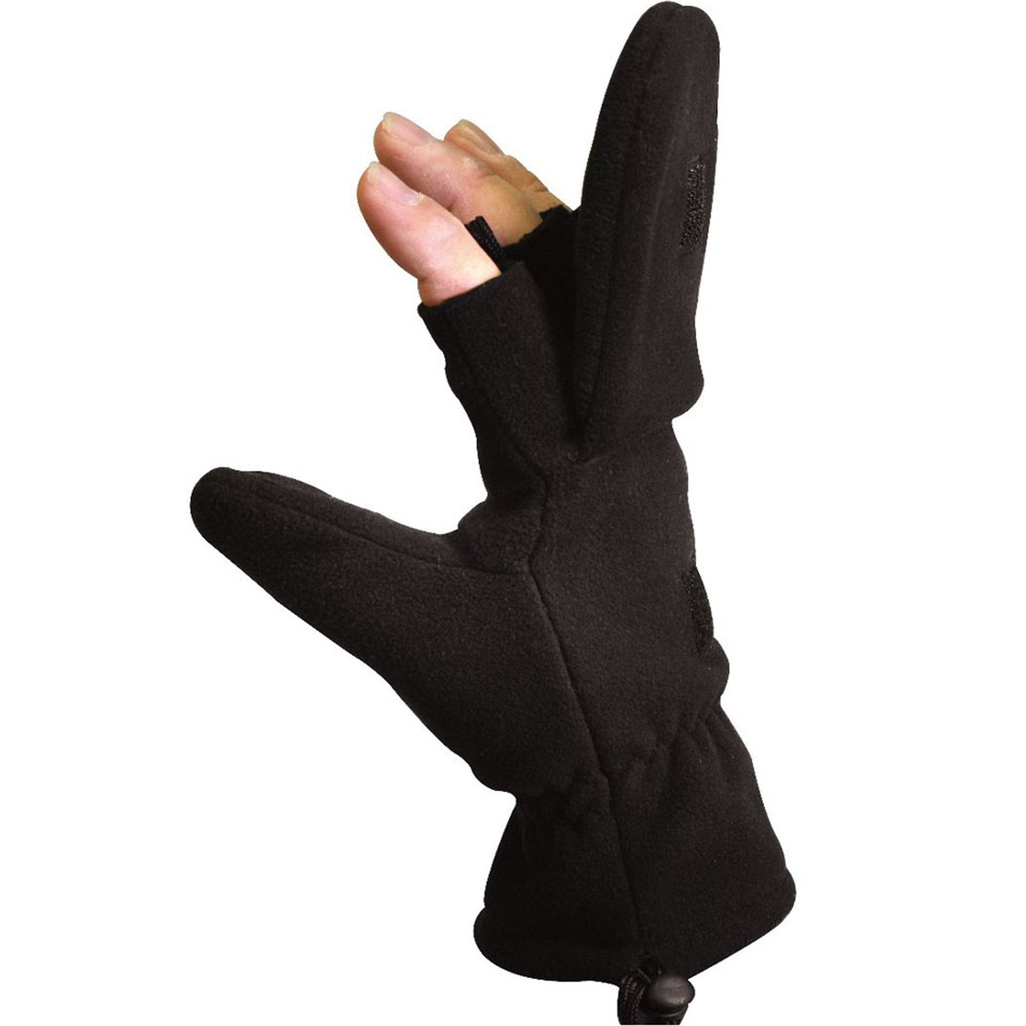 Rothco Survival & Preparedness 2XL / Black Pilot Fingerless Winter Gloves