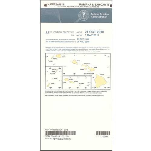 AeroNav Products VFR Sectional Aeronautical Charts FAA Hawaiian Islands Sectional - 02/20/25 thru 04/17/25