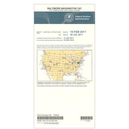 AeroNav Products VFR Terminal Aeronautical Charts FAA Baltimore - Washington Terminal - 02/20/25 thru 04/17/25