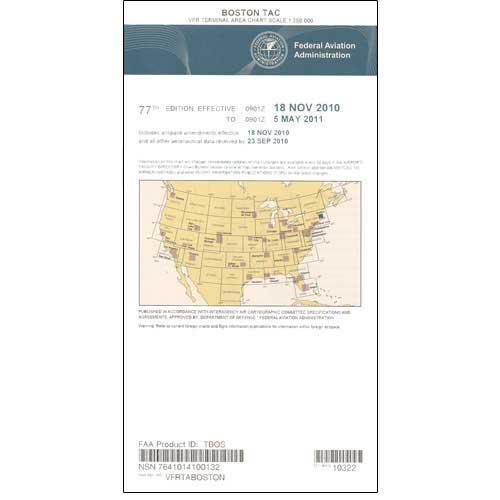 AeroNav Products VFR Terminal Aeronautical Charts FAA Boston Terminal - 02/20/25 thru 04/17/25