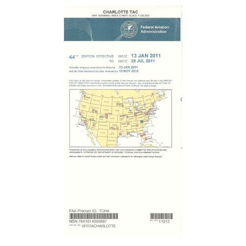 AeroNav Products VFR Terminal Aeronautical Charts FAA Charlotte Terminal - 02/20/25 thru 04/17/25