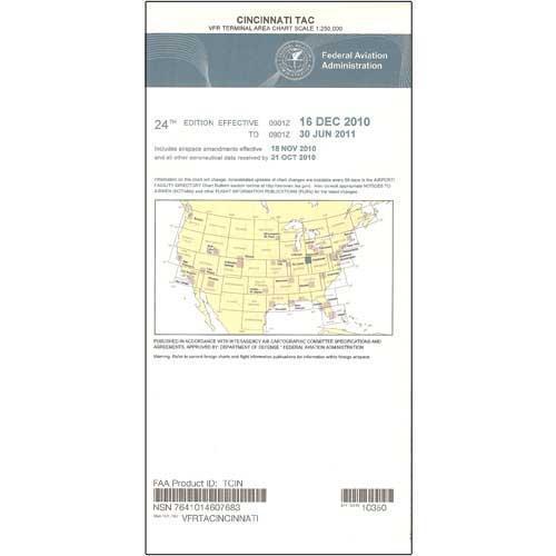 AeroNav Products VFR Terminal Aeronautical Charts FAA Cincinnati Terminal - 02/20/25 thru 04/17/25