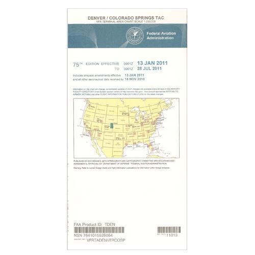 AeroNav Products VFR Terminal Aeronautical Charts FAA Denver Terminal - 02/20/25 thru 04/17/25