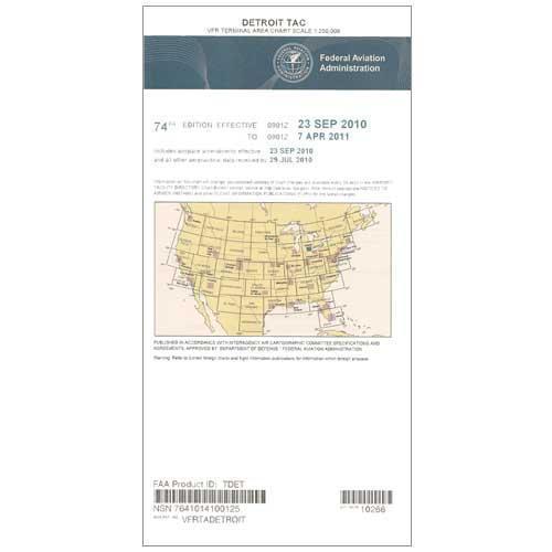 AeroNav Products VFR Terminal Aeronautical Charts FAA Detroit Terminal - 02/20/25 thru 04/17/25