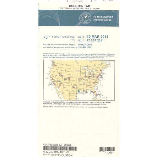 AeroNav Products VFR Terminal Aeronautical Charts FAA Houston Terminal - 02/20/25 thru 04/17/25