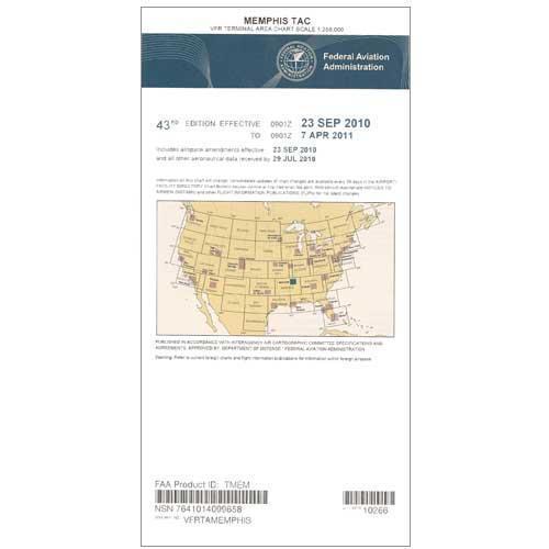 AeroNav Products VFR Terminal Aeronautical Charts FAA Memphis Terminal - 02/20/25 thru 04/17/25