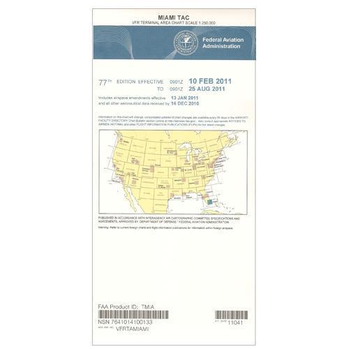 AeroNav Products VFR Terminal Aeronautical Charts FAA Miami Terminal - 02/20/25 thru 04/17/25