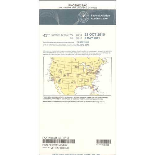 AeroNav Products VFR Terminal Aeronautical Charts FAA Phoenix Terminal - 02/20/25 thru 04/17/25