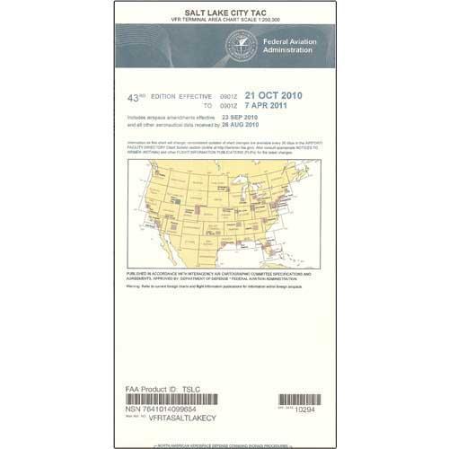 AeroNav Products VFR Terminal Aeronautical Charts FAA Salt Lake City Terminal - 02/20/25 thru 04/17/25