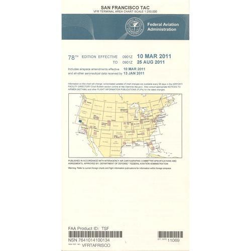 AeroNav Products VFR Terminal Aeronautical Charts FAA San Francisco Terminal - 02/20/25 thru 04/17/25