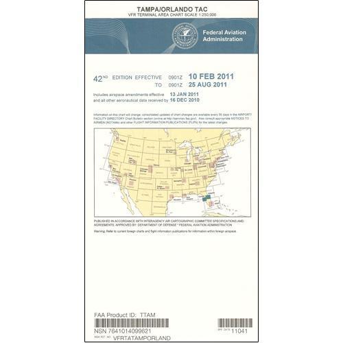 AeroNav Products VFR Terminal Aeronautical Charts FAA Tampa/Orlando Terminal - 02/20/25 thru 04/17/25